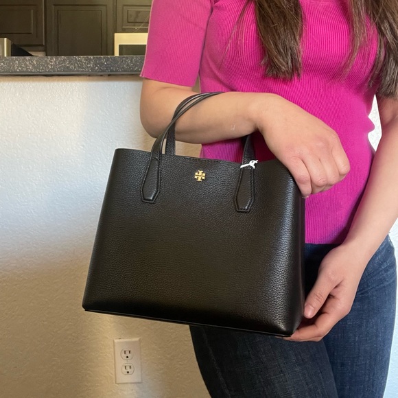 New , tory burch black small tote bag - Picture 10 of 13